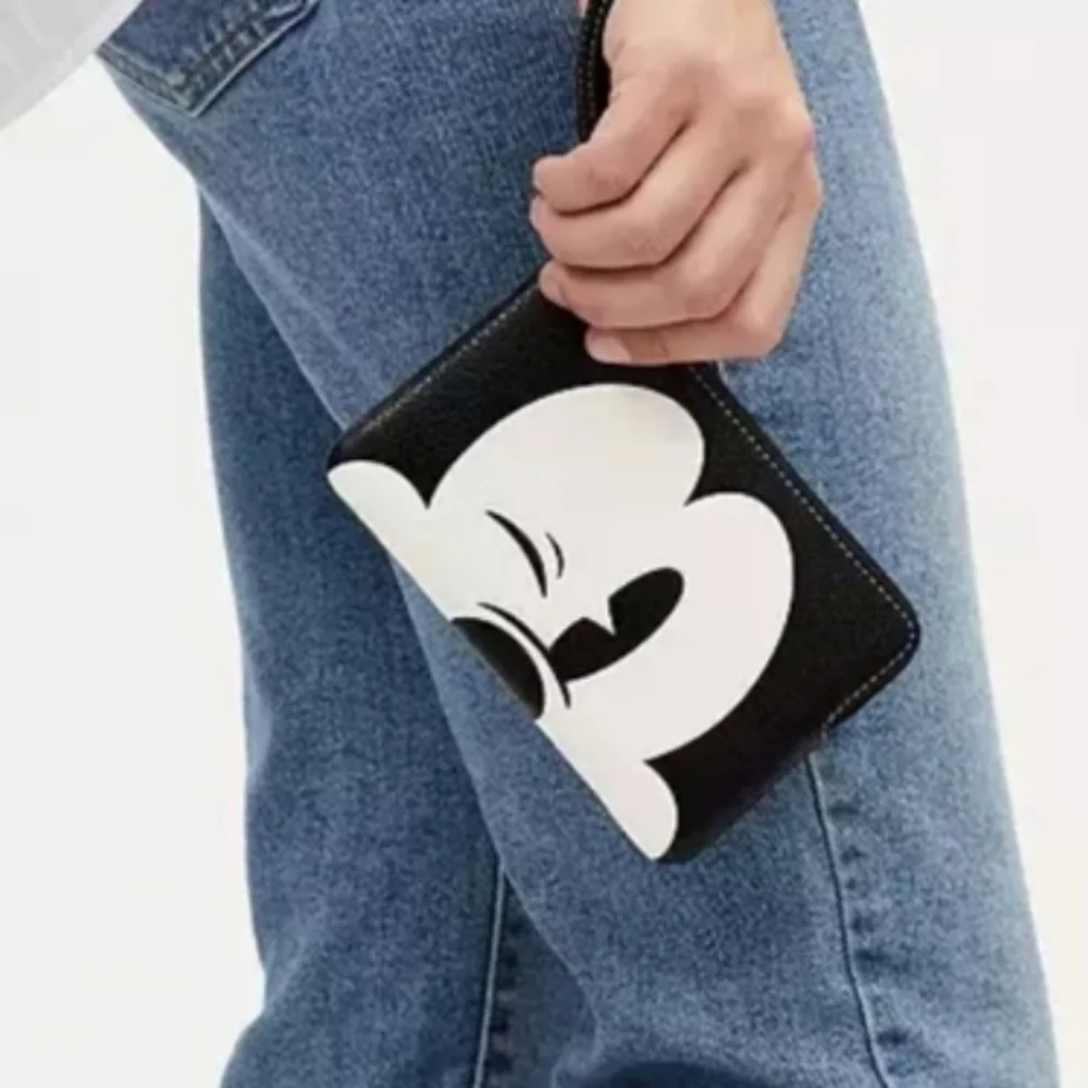 Disney x Coach Corner Zip Wristlet with Wink Mickey Mouse CN041 - Picture 4 of 7